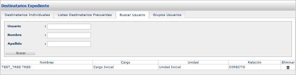 Figura N° 25: Buscar usuario