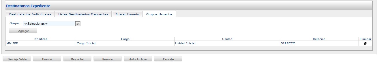 Figura N° 26: Grupos usuarios